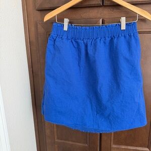 J. Crew Vibrant Blue Mini Skirt